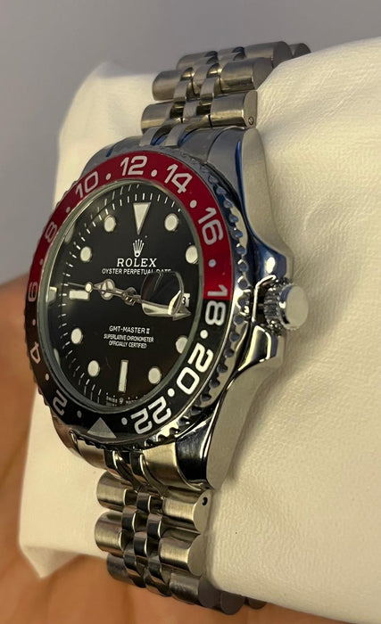 ROLEX GMT MASTER II SILVER [OYSTER PERPETUAL DATE]