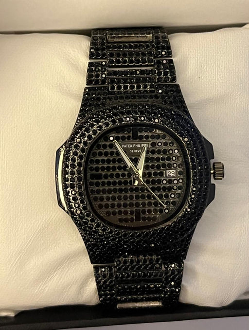 PATEK PHILIPPE BLACK DIOMAND WATCH